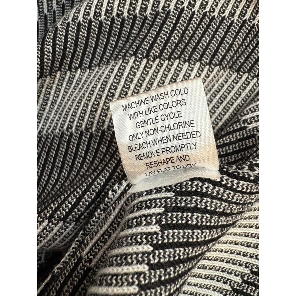 Almost Famous Knit Sweater Dress 1X Striped Midi Women's - Picture 9 of 9